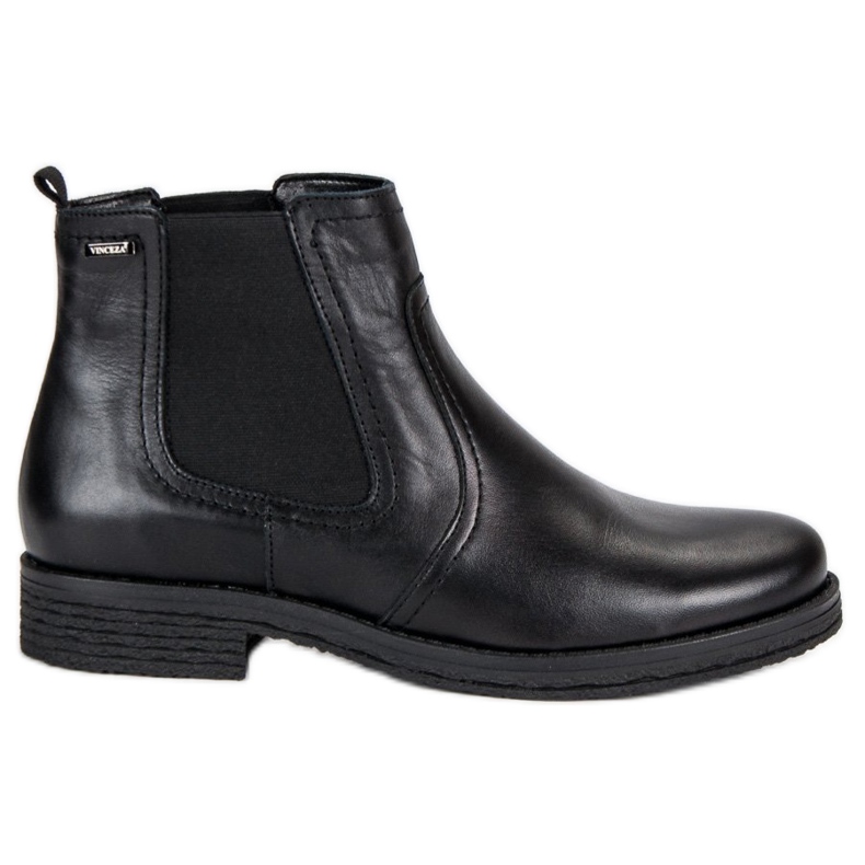 Bottines Chelsea noires de VINCEZA le noir Bottines Chelsea noires de VINCEZA le noir