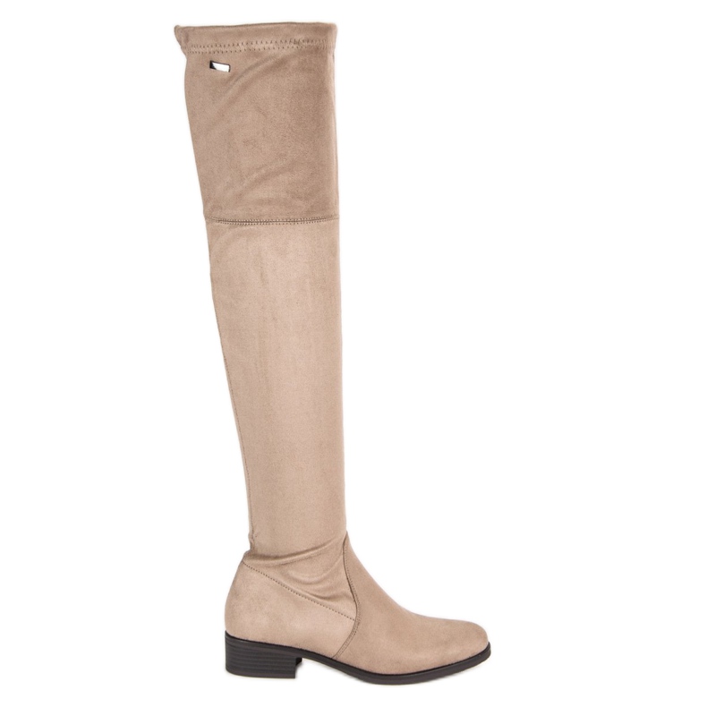 Super Me Bottes mousquetaires beiges