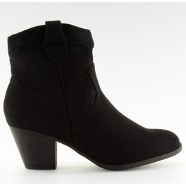 Bottes femme noires QQ120 Noir le noir