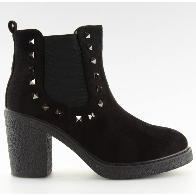 Bottes à talons hauts noir H8-85 Noir le noir