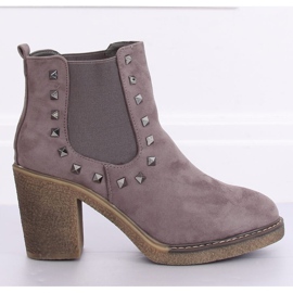 Bottines sur gris H8-85 Gris