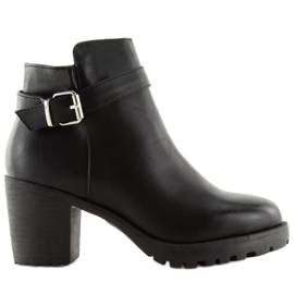 Bottines noires à talons S178 Noir