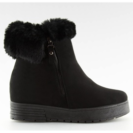 Bottines noires A-173 Noir le noir