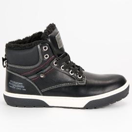 Arrigo Bello Baskets jeunesse au dessus de la cheville le noir