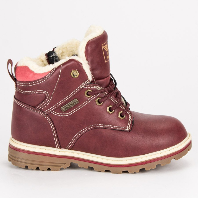 Arrigo Bello Pantalon zippé réchauffé rouge