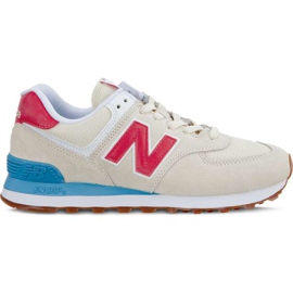 New Balance Wl574fla été crépuscule albâtre avec pomelo brun multicolore