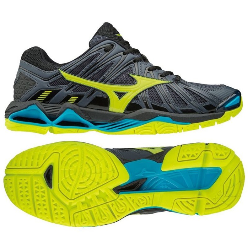 Mizuno Wave Tornado X2 M V1GA181247 chaussures de volley-ball le noir le noir