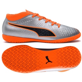 Chaussures d'intérieur Puma One 4 Syn It Jr 104783 01 multicolore argent