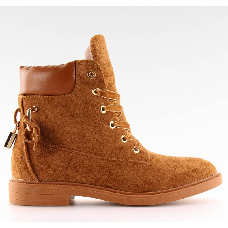 Timbelles avec cadenas camel J-8686 camel brun
