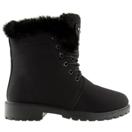 Bottes en bois isolées noires BL137P Noir