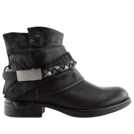Bottes noires pour femmes noires 210-PA Noir le noir