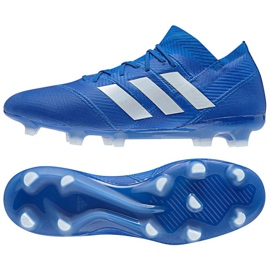 Chaussures de football Adidas Nemeziz 18.1 FG M DB2080 bleu