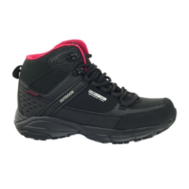 DK 1751 chaussures de randonnée softshell noires rouge