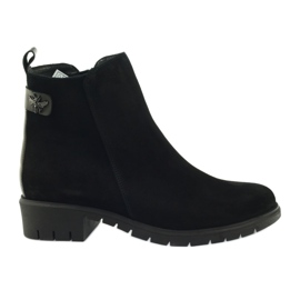 Bottines Arka 7310 mouche en daim le noir