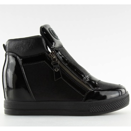 Baskets femme noires R24-6 Noir le noir