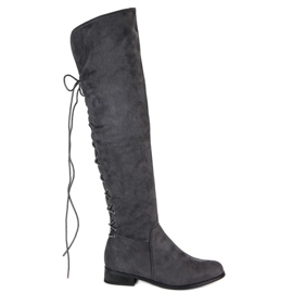 Bottes de mousquetaire grises