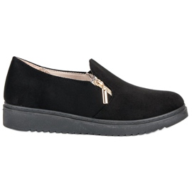 Baskets en daim noir