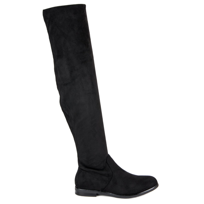 Super Me Cuissardes en daim noir le noir