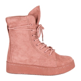 Bello Star Bottes de neige en daim rose