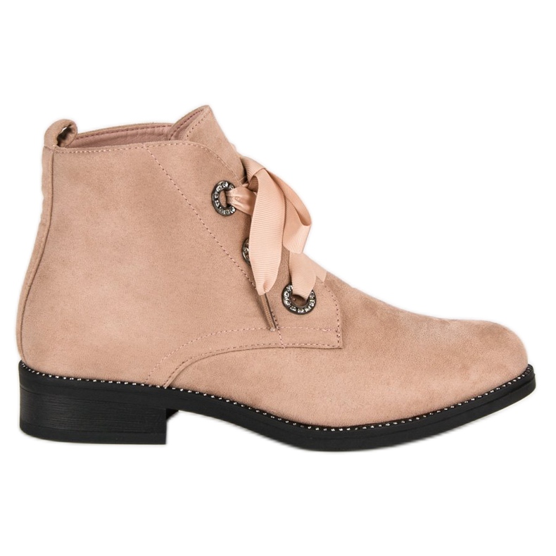 Seastar Bottines en daim à nouer brun
