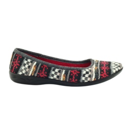 Chaussons en velours motif norvégien Adanex multicolore