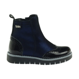 Bottes noires Ren But 3313 isolées bleu marine