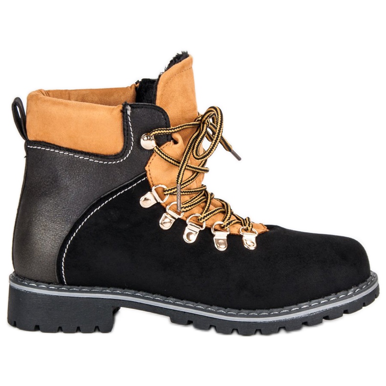 Trappeurs pour femmes noires le noir Trappeurs pour femmes noires le noir