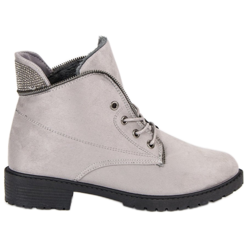Balada Bottines nouées grises