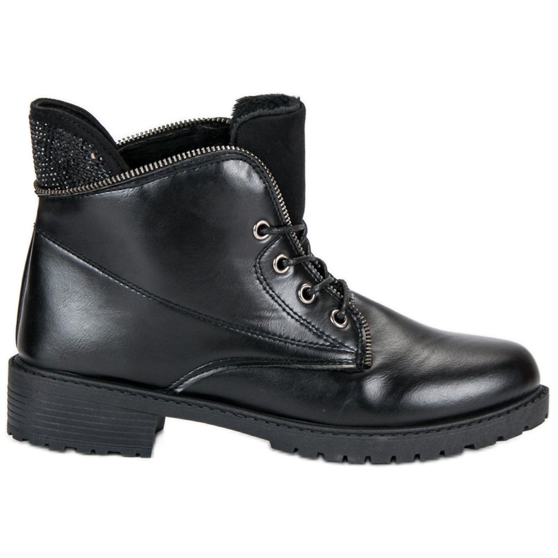 Balada Bottes nouées noires le noir