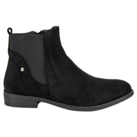 Groto Gogo Bottes Jodhpur confortables le noir