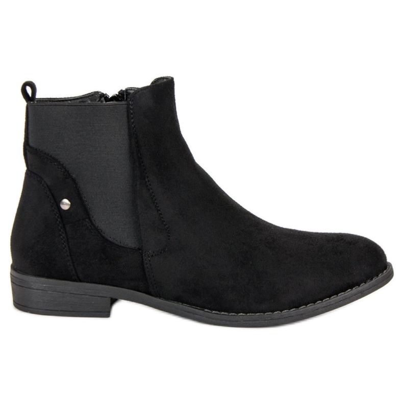 Groto Gogo Bottes Jodhpur confortables le noir