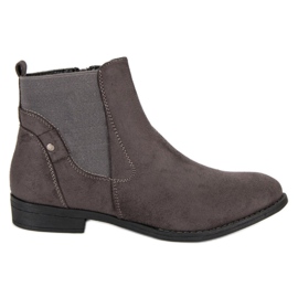 Groto Gogo Bottes Jodhpur confortables gris