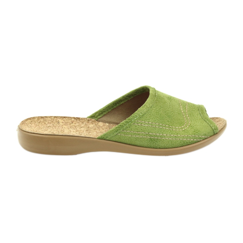 Befado chaussures pour femmes pantoufles 254D021 pantoufles vert