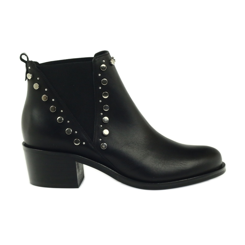 Bottes d'hiver noires à crampons Badura 7874 le noir