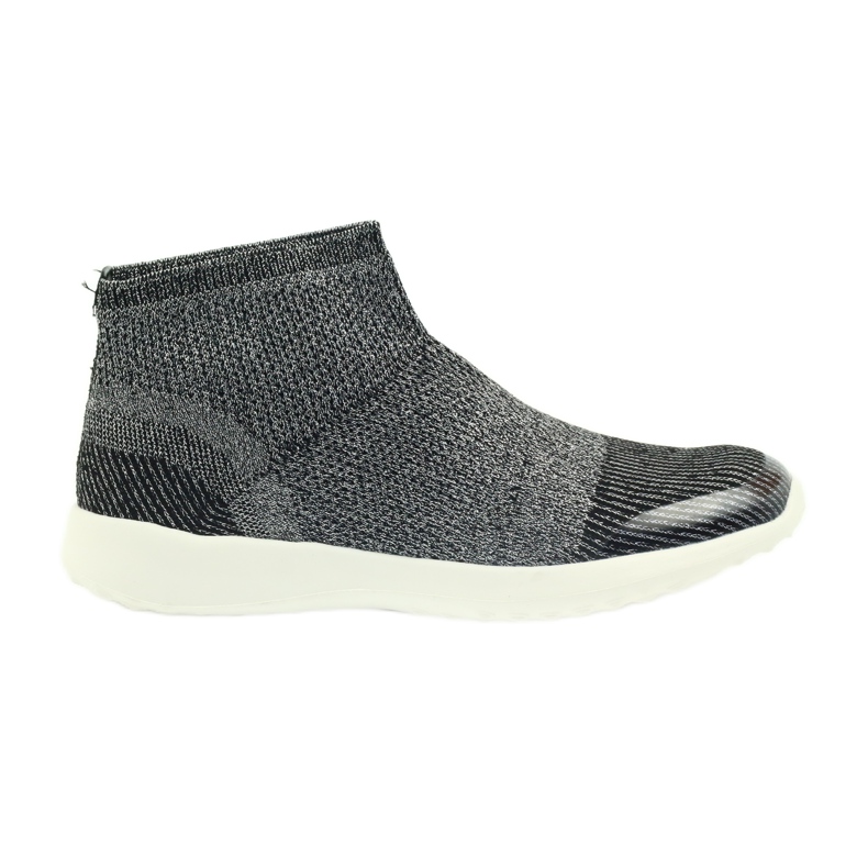 American Club Chaussures de sport noires américaines 17044 noir / argent le noir