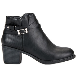 Abloom Bottines noires sur un poteau le noir