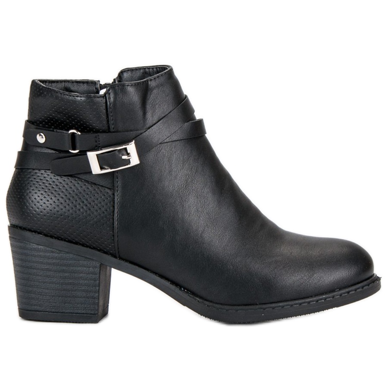 Abloom Bottines noires sur un poteau le noir