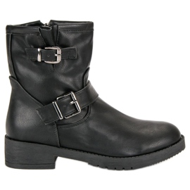 Encor Bottes de motard noires