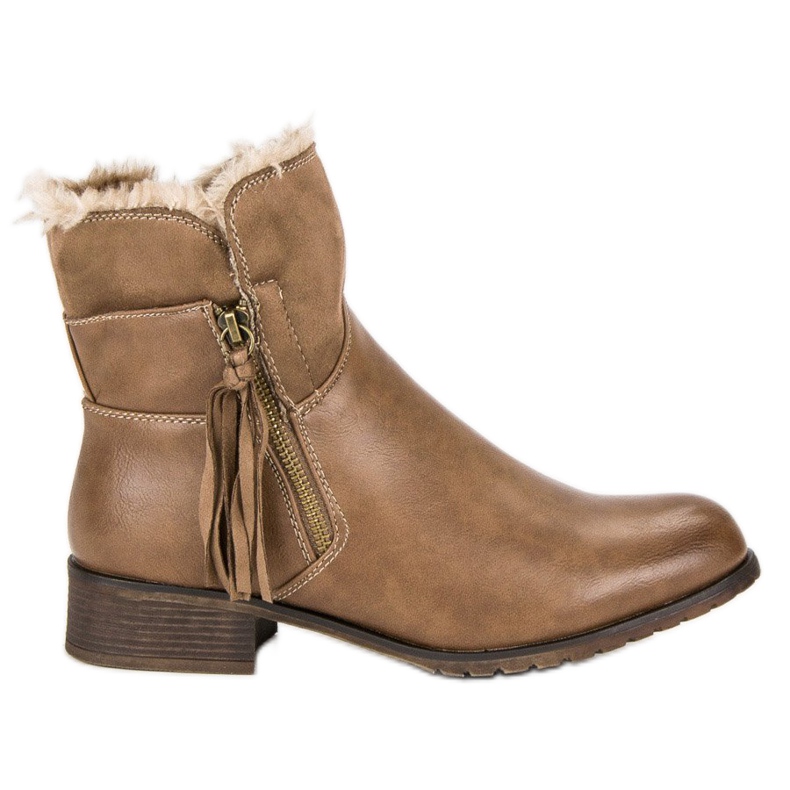 Forever Folie Bottes chaudes pour femmes brun