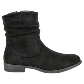 Groto Gogo Bottes en daim pour femmes noir