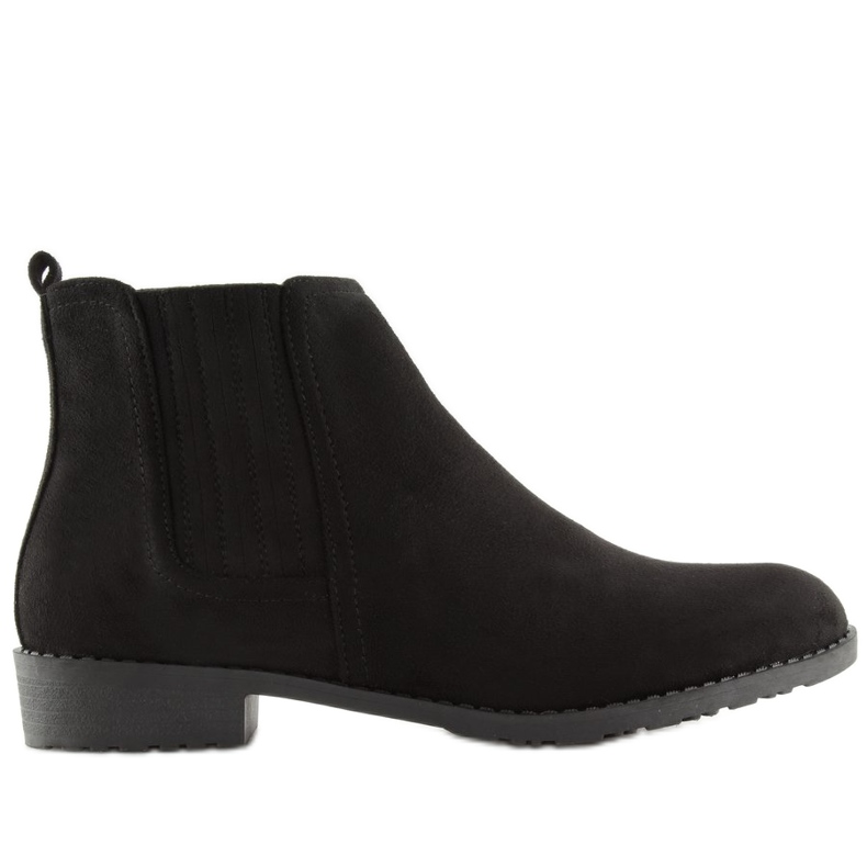 Bottines Chelsea noires pour femmes L1215 Noir le noir Bottines Chelsea noires pour femmes L1215 Noir le noir