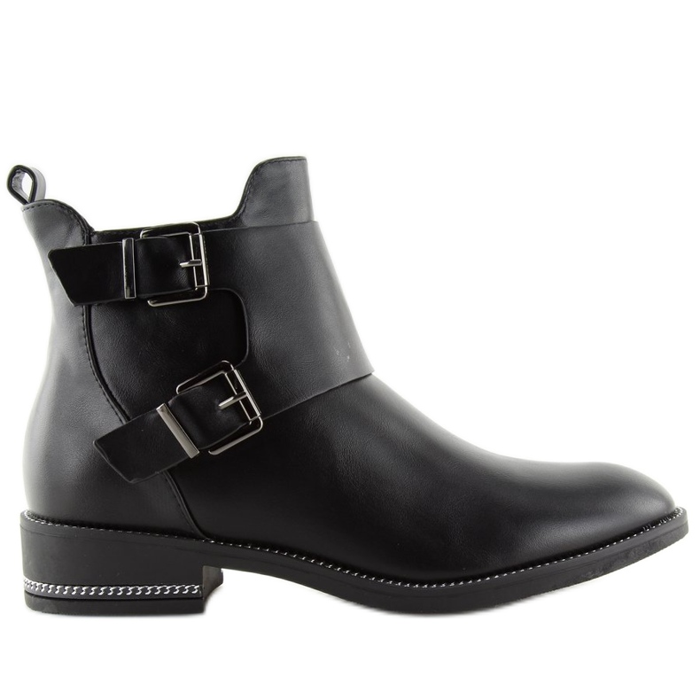 Bottines Chelsea noires pour femmes C-7173 Noir le noir