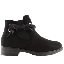 Noir Noir XY-528 Bottines Jodhpur noires le noir
