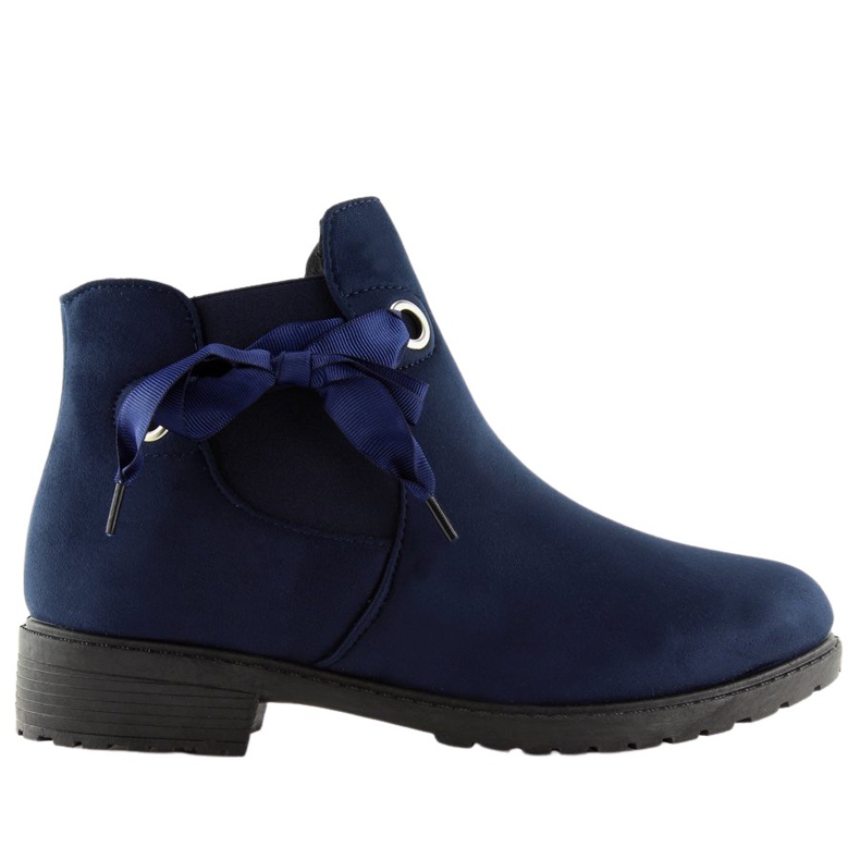 Bottines Jodhpur chaudes, bleu marine XY-528 Bleu