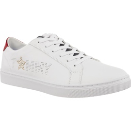 Tommy Hilfiger Star Métallique Sneaker 020 blanche