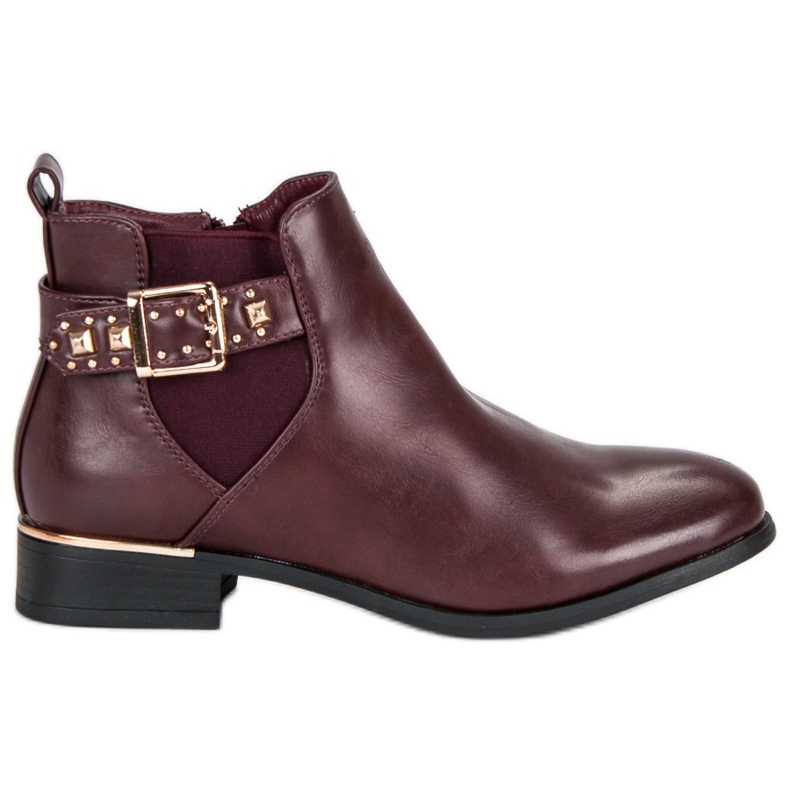 Anesia Paris Bottines chelsea bordeaux rouge Anesia Paris Bottines chelsea bordeaux rouge