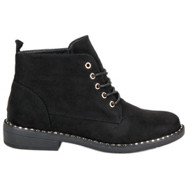 Sergio Todzi Bottes femme nouées le noir