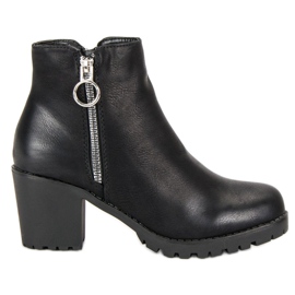 Super Me Bottines noires sur le poteau