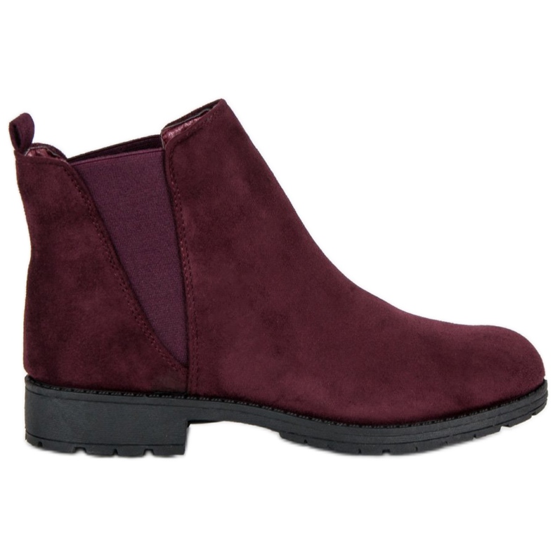 Via Giulia  Bottines Jodhpur en daim rouge