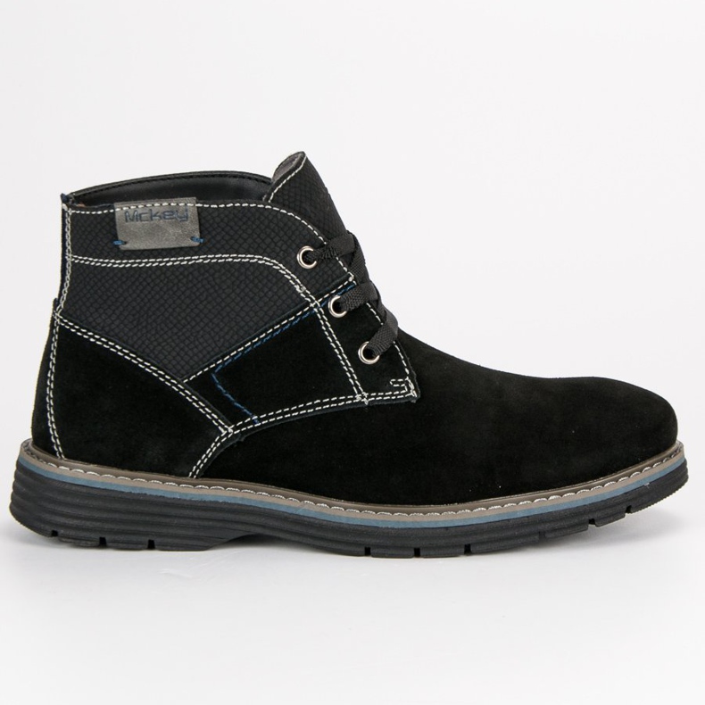 McKey Bottes pour hommes nouées le noir